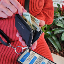 Load image into Gallery viewer, Clip &amp; Go Strap w/Pouch Brushed Vegan Leather