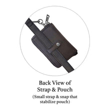 Load image into Gallery viewer, Clip &amp; Go Strap w/Pouch Brushed Vegan Leather