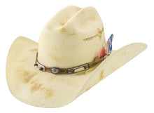 Load image into Gallery viewer, Bullhide Bandera (Red White &amp; Blue) - Straw Cowboy Hat