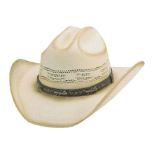 Load image into Gallery viewer, Bullhide Barb Wire - Bangora Straw Cowboy Hat