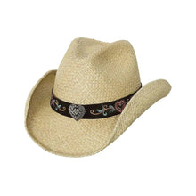 Load image into Gallery viewer, Bullhide Crazy For You - Children's Straw Cowgirl Hat