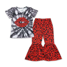 Load image into Gallery viewer, Girl Red Lip Leopard Outfit