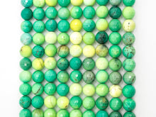 Load image into Gallery viewer, Top Quality Natural Green Opal Faceted Round Beads, 6mm/8mm/10mm/12mm/14mm Natural Beads,15.5" Full Strand, SKU#U182