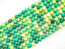 Load image into Gallery viewer, Top Quality Natural Green Opal Faceted Round Beads, 6mm/8mm/10mm/12mm/14mm Natural Beads,15.5" Full Strand, SKU#U182