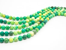 Load image into Gallery viewer, Top Quality Natural Green Opal Faceted Round Beads, 6mm/8mm/10mm/12mm/14mm Natural Beads,15.5" Full Strand, SKU#U182