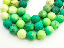 Load image into Gallery viewer, Top Quality Natural Green Opal Faceted Round Beads, 6mm/8mm/10mm/12mm/14mm Natural Beads,15.5" Full Strand, SKU#U182