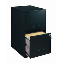 Load image into Gallery viewer, Black Metal 2-Drawer Vertical Filing File Cabinet - Made in USA