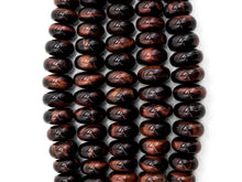 Load image into Gallery viewer, 8-18mm High Quality Natural Red Tiger Eye Graduated, Rondelle Smooth/Faceted Gemstone Beads, 15inch strand, SKU#U191/U201