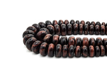 Load image into Gallery viewer, 8-18mm High Quality Natural Red Tiger Eye Graduated, Rondelle Smooth/Faceted Gemstone Beads, 15inch strand, SKU#U191/U201