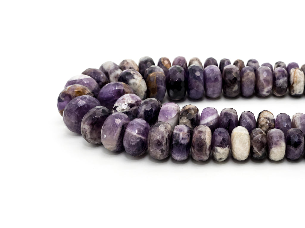 8-18mm High Quality Natural Amethyst Graduated,Faceted Ronde
