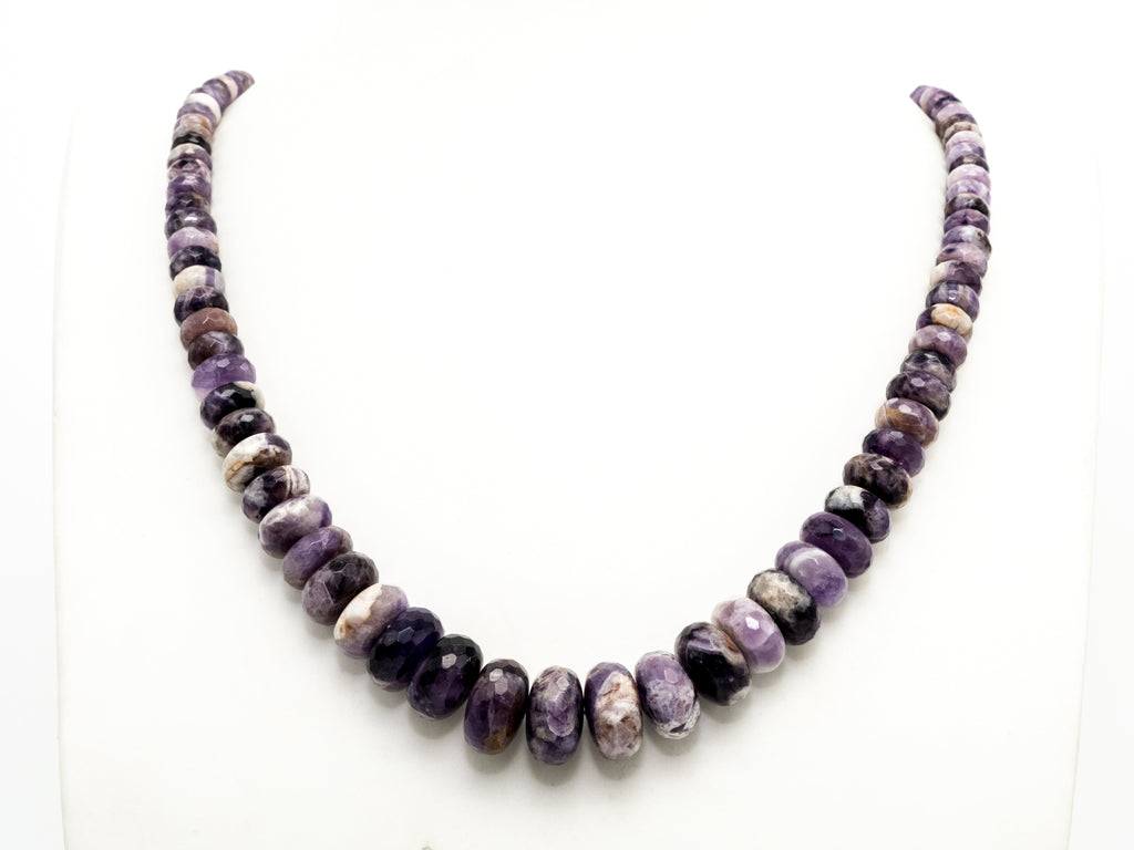 8-18mm High Quality Natural Amethyst Graduated,Faceted Ronde