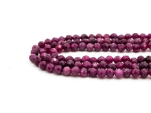 Load image into Gallery viewer, High Quality Natural Ruby Faceted Round 3mm Beads