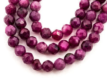 Load image into Gallery viewer, High Quality Natural Ruby Faceted Round 3mm Beads