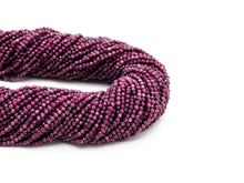 Load image into Gallery viewer, High Quality Natural Ruby Faceted Round 3mm Beads