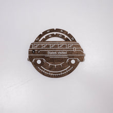 Load image into Gallery viewer, Travel Tracker 3D Wooden USA Map – Dark Walnut