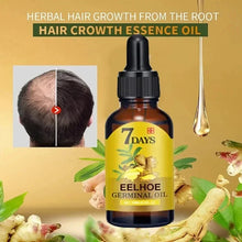 Load image into Gallery viewer, 7 Day Fast Hair Growth Oil Ginger Growth Hair Treatment Anti Hair Loss Men Women Scalp Treatment Serum Products Beauty Product