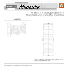 Load image into Gallery viewer, Black Firewood Rack Cover - Fits 4-ft. Log Racks