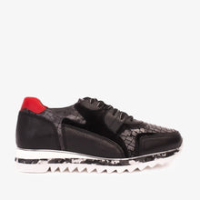 Load image into Gallery viewer, The Cakarta Black Leather Men Sneaker Final Sale!