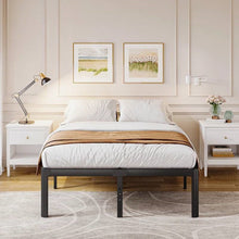 Load image into Gallery viewer, California King size Heavy Duty Metal Bed Frame with Round Edge Legs
