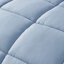 Load image into Gallery viewer, Queen Size Reversible Microfiber Down Alternative Comforter Set in Blue