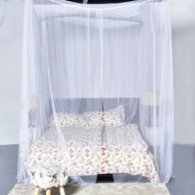 Load image into Gallery viewer, White 4-Post Bed Princess Canopy Net Mosquito Netting for Full or Queen size Beds