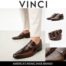 Load image into Gallery viewer, The Kazablanka Brown Leather Bit Loafer Men  Shoe