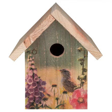 Load image into Gallery viewer, Cedar Wooden A-Frame Birdhouses for Wrens - Easy to Hang