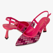 Load image into Gallery viewer, The Napoli Fuchsia Leather Slingback Women Sandal