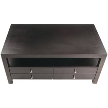Load image into Gallery viewer, Modern Espresso 2 Drawer Coffee Table