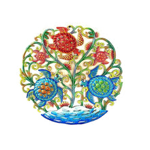 Load image into Gallery viewer, Red and Blue Turtles Round