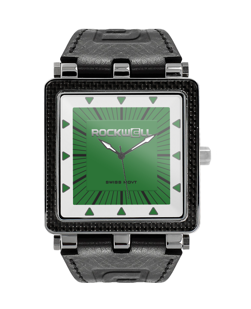 CF Leather (Black/Green) Watch