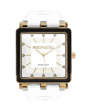 Load image into Gallery viewer, CF Leather (Rose Gold/White) Watch