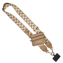 Load image into Gallery viewer, Clip &amp; Go Strap w/Zippered Pouch Chevron