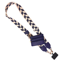 Load image into Gallery viewer, Clip &amp; Go Strap w/Zippered Pouch Chevron