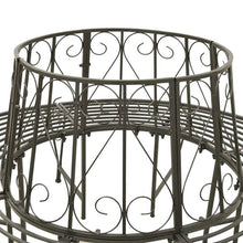 Load image into Gallery viewer, Roundabout Circular Outdoor Garden Tree Bench in Heavy Duty Grey Steel