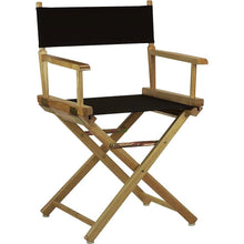 Load image into Gallery viewer, Solid Wood Frame Indoor/Outdoor Patio Dining Directors Chair with Black Seat