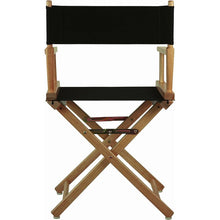 Load image into Gallery viewer, Solid Wood Frame Indoor/Outdoor Patio Dining Directors Chair with Black Seat