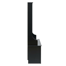 Load image into Gallery viewer, Black Entryway Hall Tree Shoe Cubbie Coat Rack