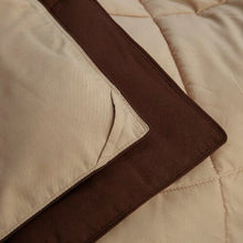 Load image into Gallery viewer, Full/Queen Traditional Microfiber Reversible 3 Piece Comforter Set in Brown