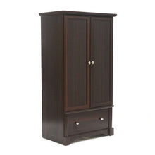 Load image into Gallery viewer, Rustic Cherry Drawer and Garment Rod Wardrobe Armoire