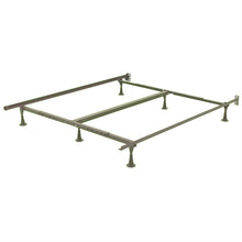 Load image into Gallery viewer, California King Metal Bed Frame with Wide Glide Legs and Headboard Brackets