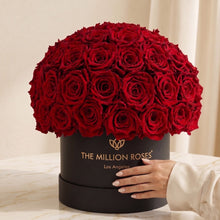 Load image into Gallery viewer, Classic Black Superdome Box | Red Roses