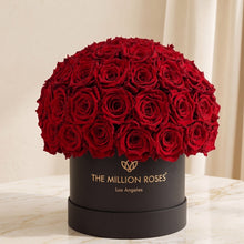 Load image into Gallery viewer, Classic Black Superdome Box | Red Roses