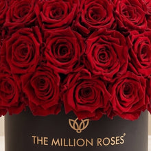 Load image into Gallery viewer, Classic Black Superdome Box | Red Roses