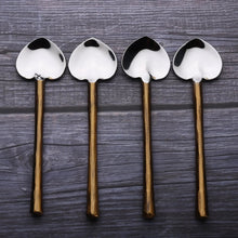 Load image into Gallery viewer, CAMELLIA HEART SPOON 4 PC. SET