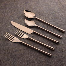 Load image into Gallery viewer, Camellia PVD Flatware, 5-Pc. Place Setting