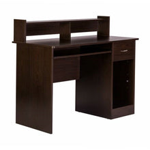 Load image into Gallery viewer, Contemporary Home Office Computer Desk in Espresso Wood Finish