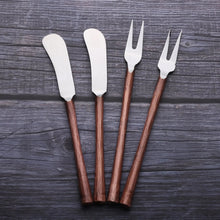 Load image into Gallery viewer, CAMELLIA CHEESE FORK &amp; SPREADER 4 PC. SET