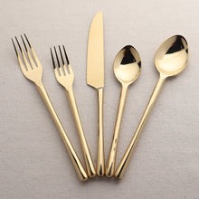 Load image into Gallery viewer, Camellia PVD Flatware, 5-Pc. Place Setting