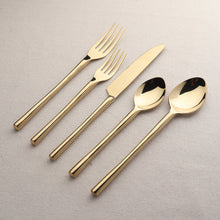 Load image into Gallery viewer, Camellia PVD Flatware, 5-Pc. Place Setting